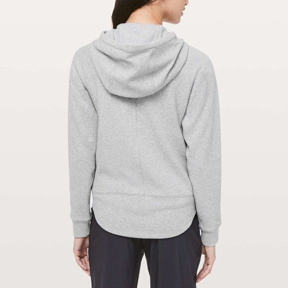 Lululemon Catch A Moment Zip Hoodie - 4 Heathered Core Light Grey - Picture 2 of 7